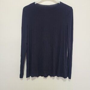 Wolford Women's Crew Neck Long Sleeve Shirt Black Size S